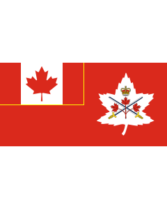 Flag: Canadian Army, adopted in 14 July 2016 |  landscape flag | 2.16m² | 23sqft | 100x200cm | 40x80inch 