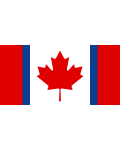 Flag: Canadian Duality |  landscape flag | 1.35m² | 14.5sqft | 80x160cm | 30x60inch 