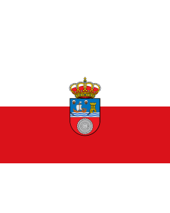 Flag: Cantabria  Official | Cantabria  España  La bandera propia de Cantabria es la formada por dos franjas horizontales de igual anchura |  landscape flag | 1.35m² | 14.5sqft | 90x150cm | 3x5ft 