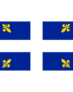 Flag: Carillon | Quebec flag proposal of 1902 - the  Carillon |  landscape flag | 1.35m² | 14.5sqft | 90x150cm | 3x5ft 