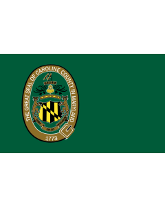 Flag: Caroline County, Maryland |  landscape flag | 1.35m² | 14.5sqft | 90x150cm | 3x5ft 