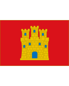 Flag: Castile | Histórica de Castilla |  landscape flag | 1.35m² | 14.5sqft | 90x150cm | 3x5ft 