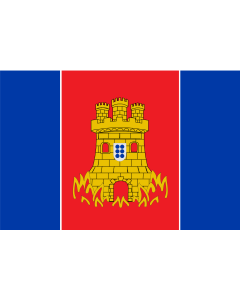 Flag: Castro Caldelas 2012 | Castro Caldelas según a definición do DOG DECRETO 242/2011, do 15 de decembro |  landscape flag | 1.35m² | 14.5sqft | 90x150cm | 3x5ft 