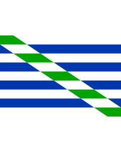 Flag: Cataño  municipality of Puerto Rico  - the colours |  landscape flag | 1.35m² | 14.5sqft | 90x150cm | 3x5ft 