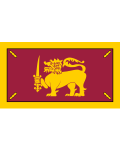 Flag: Ceylon between 1948 and 1951 |  landscape flag | 1.35m² | 14.5sqft | 85x160cm | 35x60inch 