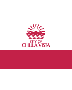 Flag: Chula Vista, California |  landscape flag | 1.35m² | 14.5sqft | 90x150cm | 3x5ft 