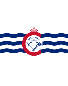 Flag: Cincinnati |  landscape flag | 1.35m² | 14.5sqft | 90x150cm | 3x5ft 