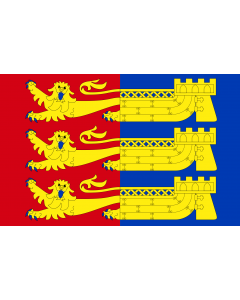 Flag: Cinque Ports | Cinque Ports  Kent and Sussex |  landscape flag | 1.35m² | 14.5sqft | 90x150cm | 3x5ft 