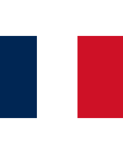 Bandera: Civil and Naval Ensign of France |  bandera paisaje | 1.35m² | 90x150cm 