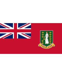 Flag: Civil Ensign of the British Virgin Islands |  landscape flag | 1.35m² | 14.5sqft | 80x160cm | 30x60inch 