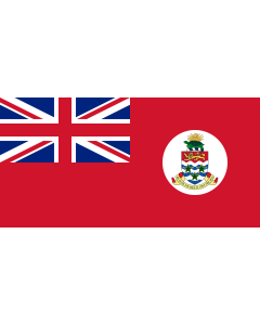 Bandera: Civil Ensign of the Cayman Islands  pre-1999 | Based on Image Flag of the Cayman Islands |  bandera paisaje | 1.35m² | 80x160cm 