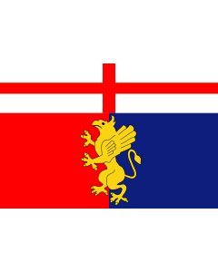 Flag: Genoa |  landscape flag | 1.35m² | 14.5sqft | 90x150cm | 3x5ft 