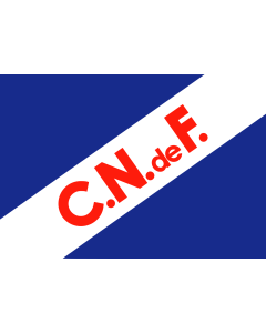 Flag: Uruguayan w Club Nacional de Football |  landscape flag | 1.35m² | 14.5sqft | 90x150cm | 3x5ft 