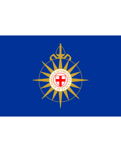 Flag: Compassrose | The compass rose flag of the Anglican Communion |  landscape flag | 1.35m² | 14.5sqft | 90x150cm | 3x5ft 