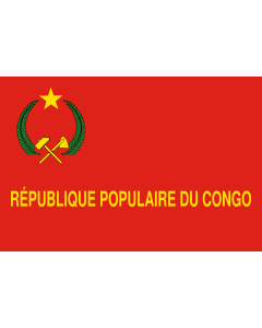 Bandera: Congo Army  1970-1992 | Congo Army between 1970 - 1992 | L Armée de la République populaire du Congo  1970-1992 |  bandera paisaje | 1.35m² | 90x150cm 