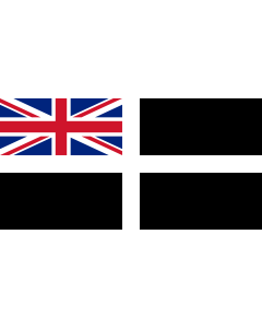 Flag: Cornish Ensign |  landscape flag | 1.35m² | 14.5sqft | 80x160cm | 30x60inch 