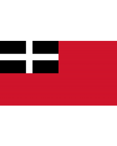 Flag: Cornish Red Ensign |  landscape flag | 1.35m² | 14.5sqft | 90x150cm | 3x5ft 