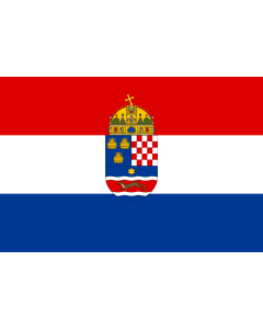 Flag: Kingdom of Croatia-Slavonia |  landscape flag | 1.35m² | 14.5sqft | 90x150cm | 3x5ft 
