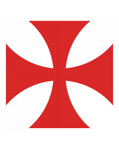 Flag: Heraldic Cross pattée  Pattee, Patty, Formy |  3.375m² | 36sqft | 180x180cm | 70x70inch 
