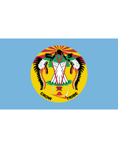Flag: Crow Nation |  landscape flag | 1.35m² | 14.5sqft | 90x150cm | 3x5ft 