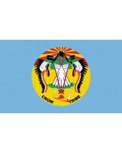 Flag: Vectorized image of the Flag of the Crow Nation |  landscape flag | 1.35m² | 14.5sqft | 90x150cm | 3x5ft 