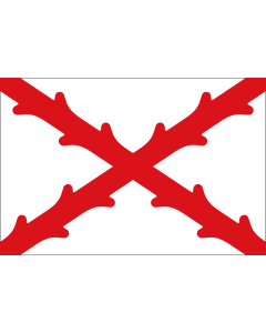 Flag: With the cross of Burgundy |  landscape flag | 1.35m² | 14.5sqft | 90x150cm | 3x5ft 