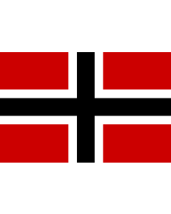 Flag: Prince Adalbert of Prussia’s proposals for a German Union or Jack |  landscape flag | 1.35m² | 14.5sqft | 90x150cm | 3x5ft 