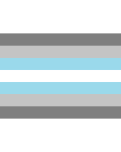 Flag: Demiboy |  landscape flag | 1.35m² | 14.5sqft | 90x150cm | 3x5ft 