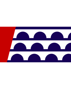 Flag: Des Moines |  landscape flag | 1.35m² | 14.5sqft | 80x160cm | 30x60inch 