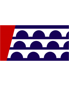 Flag: Des Moines |  landscape flag | 1.35m² | 14.5sqft | 80x160cm | 30x60inch 