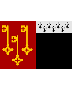 Flag: Destelbergen vlag | Gemeentevlag Destelbergen |  landscape flag | 1.35m² | 14.5sqft | 90x150cm | 3x5ft 