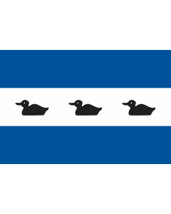 Flag: Dutch municipality of Diemen since February 2009 |  landscape flag | 1.35m² | 14.5sqft | 90x150cm | 3x5ft 