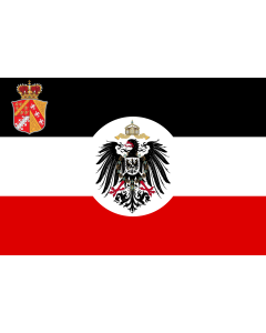 Flag: Dienstflagge Elsaß-Lothringen Kaiserreich | Dienstflagge für Einrichtungen des Staates |  landscape flag | 1.35m² | 14.5sqft | 90x150cm | 3x5ft 