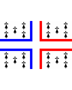 Flag: Îles Kerguelen | Îles Kerguelen  proposition |  landscape flag | 1.35m² | 14.5sqft | 90x150cm | 3x5ft 