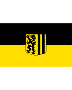 Flag: Dresden | City flag of Dresden, Germany |  landscape flag | 1.35m² | 14.5sqft | 90x150cm | 3x5ft 