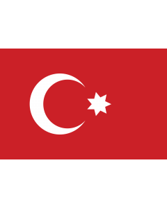 Flag: Ottoman Empire |  landscape flag | 1.35m² | 14.5sqft | 90x150cm | 3x5ft 