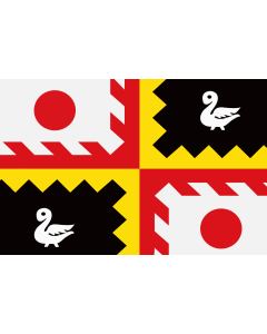 Flag: Eijsden-Margraten vlag | Eijsden-Margraten, Limburg, Nederland |  landscape flag | 1.35m² | 14.5sqft | 90x150cm | 3x5ft 