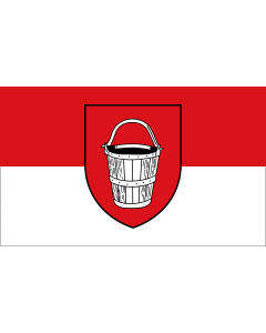 Flag: City of Emmerich am Rhein |  landscape flag | 1.35m² | 14.5sqft | 90x150cm | 3x5ft 