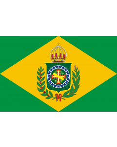 Flag: Brazil  1822–1870 | First Empire of Brazil |  landscape flag | 1.35m² | 14.5sqft | 90x150cm | 3x5ft 