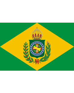 Flag: Brazil  1870–1889 | Second Empire of Brazil |  landscape flag | 1.35m² | 14.5sqft | 90x150cm | 3x5ft 
