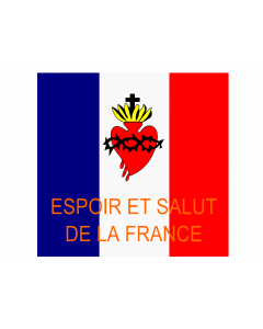 Flag: Esf | Espoir et Salut de la France |  landscape flag | 1.35m² | 14.5sqft | 100x130cm | 40x50inch 