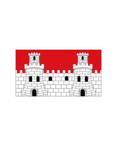 Flag: Estremera |  landscape flag | 1.35m² | 14.5sqft | 90x150cm | 3x5ft 