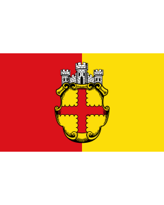 Flag: City of Eupen |  landscape flag | 1.35m² | 14.5sqft | 90x150cm | 3x5ft 