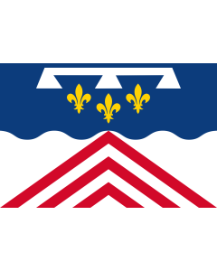 Flag: Eure-et-Loir department in France |  landscape flag | 1.35m² | 14.5sqft | 90x150cm | 3x5ft 