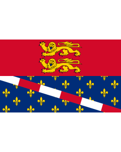Flag: Proposed flag for the Eure department in France |  landscape flag | 1.35m² | 14.5sqft | 90x150cm | 3x5ft 