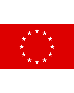 Flag: Europe Version of Lev Bazilevskiy |  landscape flag | 1.35m² | 14.5sqft | 90x150cm | 3x5ft 