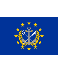 Bandera: European Navy | Fictif de la marine européenne |  bandera paisaje | 1.35m² | 90x150cm 