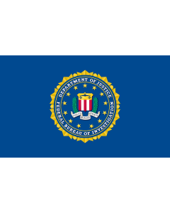 Flag: The FBI s |  landscape flag | 1.35m² | 14.5sqft | 90x150cm | 3x5ft 