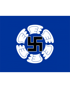 Tisch-Fahne / Tisch-Flagge: Finland Air force squadrons without squadron emblem | Template for Finnish Air Force brigades/squadrons | Suomen ilmavoimien joukko-osastolippujen pohja | База флаг бригады ВВС Финляндии 15x25cm