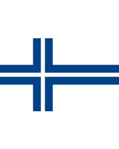 Flag: Finnish yacht clubs  alternative | The Finnish yacht club flag design |  landscape flag | 1.35m² | 14.5sqft | 90x150cm | 3x5ft 